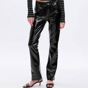 NWT Gap Vegan Patent Leather Bootcut Pants